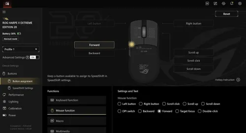 Chuột ASUS ROG Harpe II Extreme Edition 20– AimPoint Pro 65K| 8000Hz| 82g